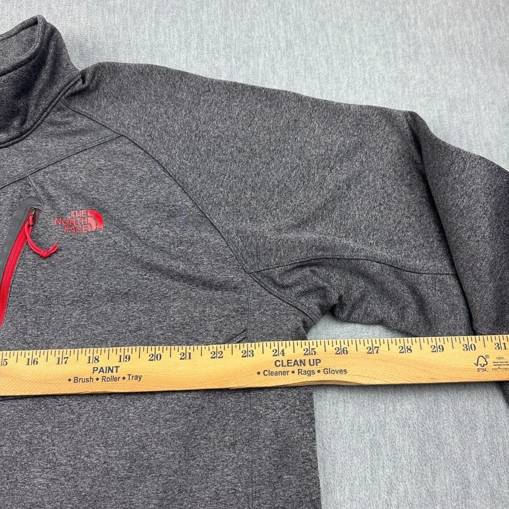 The North Face Men XL Gray Canyonlands Sweatshirt 1/4 Zip Pullover Hiking Jacket